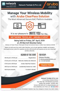 Aruba Event at Network Techlab