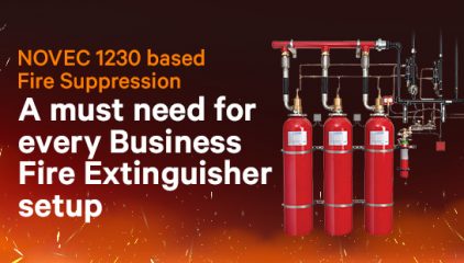 NOVEC 1230 based Fire Suppression: A must need for every Business-fire extinguisher