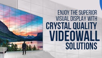 Enjoy the superior visual display with crystal quality Videowall Solutions.