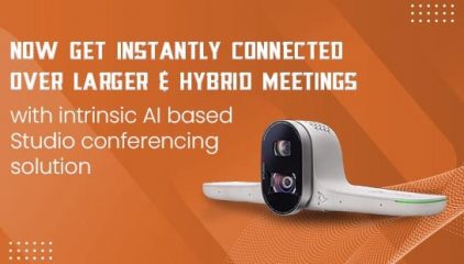 Now get instantly connected over larger & hybrid meetings with Poly Studio Solution